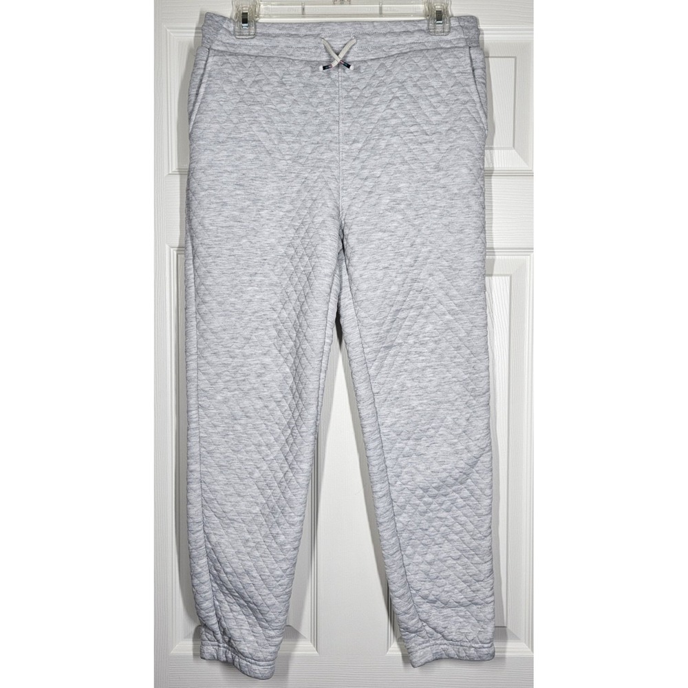 Marine Layer Corbet Diamond Quilted Joggers Gray M Casual Lounge Athleisure Cozy